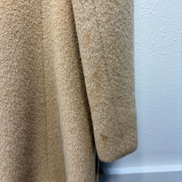 Vtg Lane Bryant Warren of Stafford Women's Tan Wool Peacoat Size Large? - Picture 6 of 6
